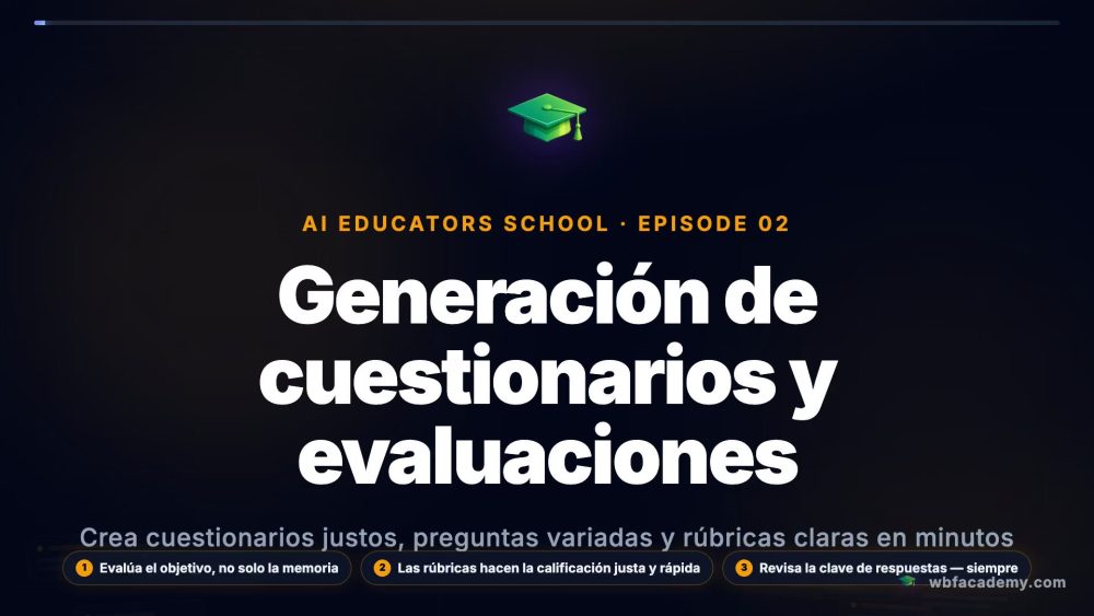 Generación de cuestionarios y evaluaciones