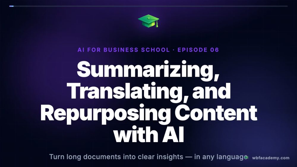Summarizing, Translating, and Repurposing Content with AI