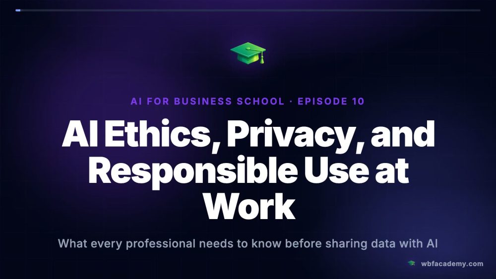 AI Ethics, Privacy, and Responsible Use at Work