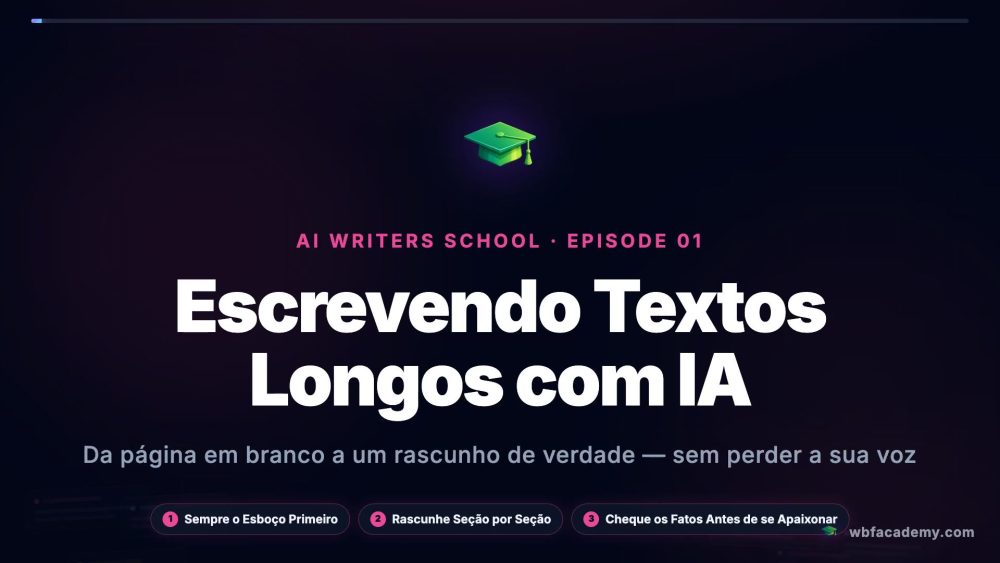 Escrevendo Textos Longos com IA