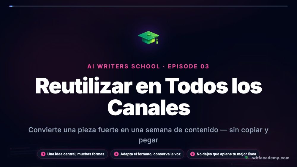 Reutilizar en Todos los Canales
