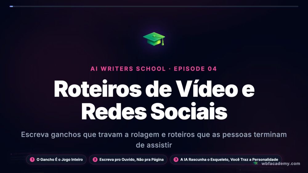 Roteiros de Vídeo e Redes Sociais