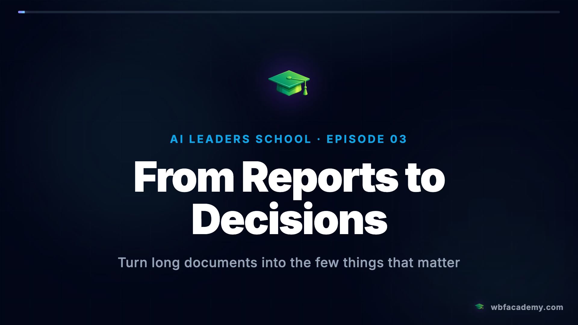 From Reports to Decisions