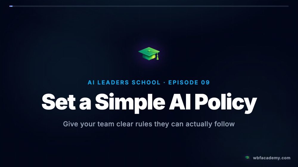 Set a Simple AI Policy