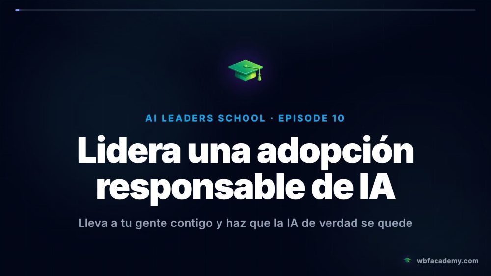 Lidera una adopción responsable de IA