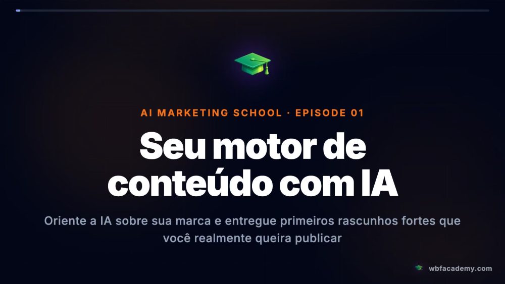 Seu motor de conteúdo com IA