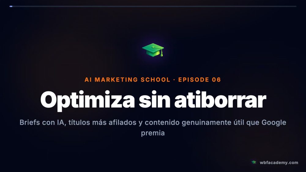 Optimiza sin atiborrar