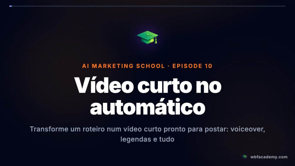 Vídeo curto no automático