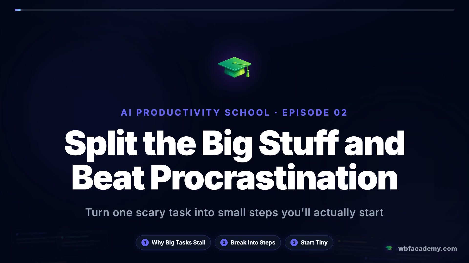 Split the Big Stuff and Beat Procrastination