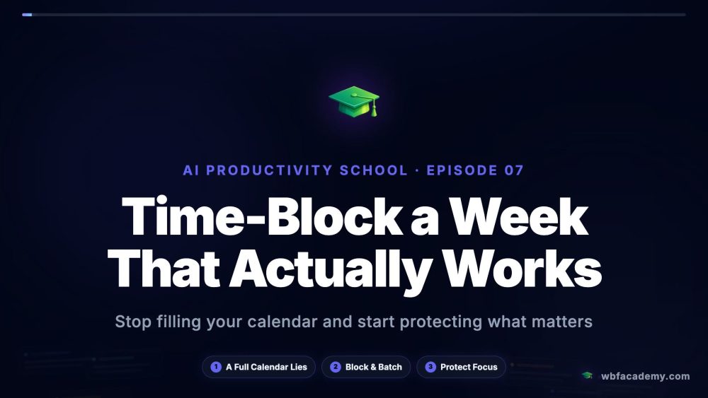Time-Block a Week That Actually Works