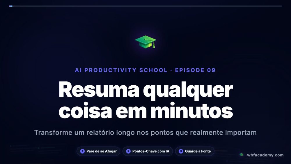 Resuma qualquer coisa em minutos