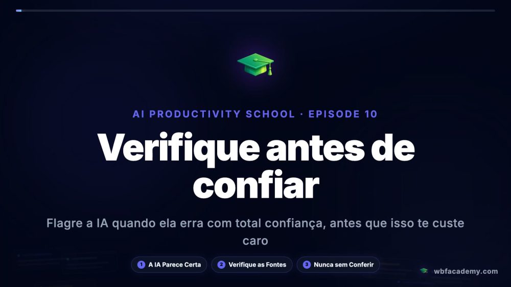 Verifique antes de confiar