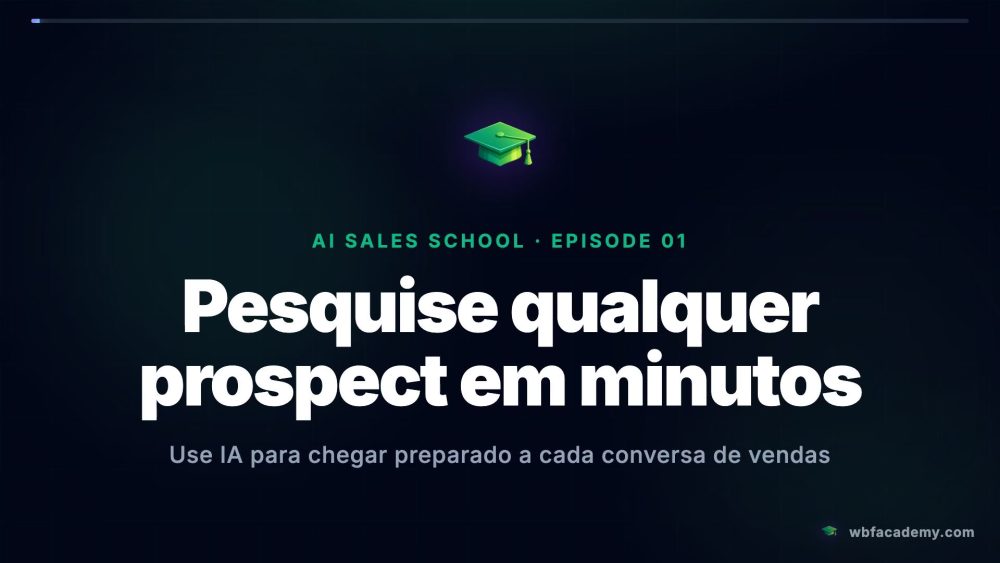 Pesquise qualquer prospect em minutos