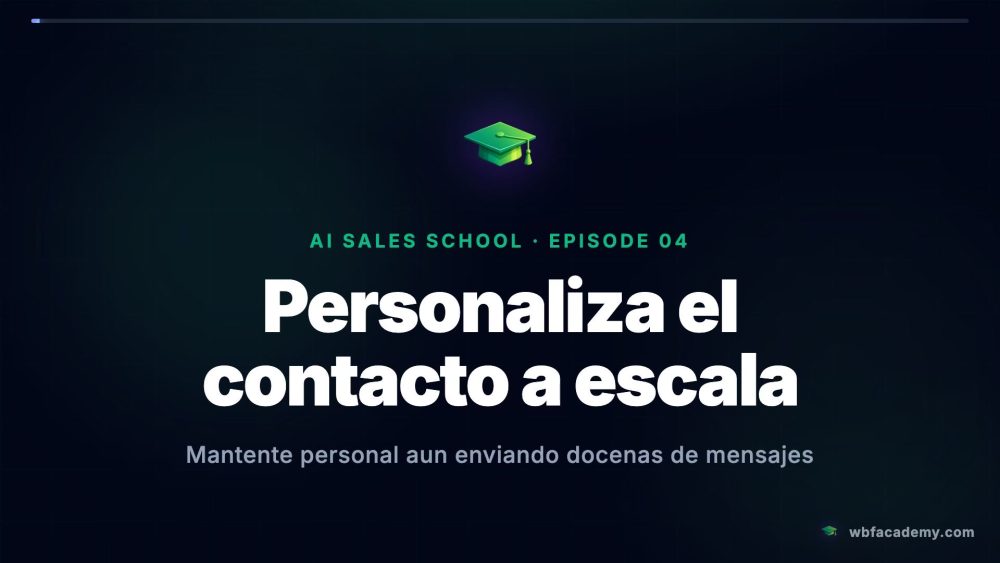 Personaliza el contacto a escala
