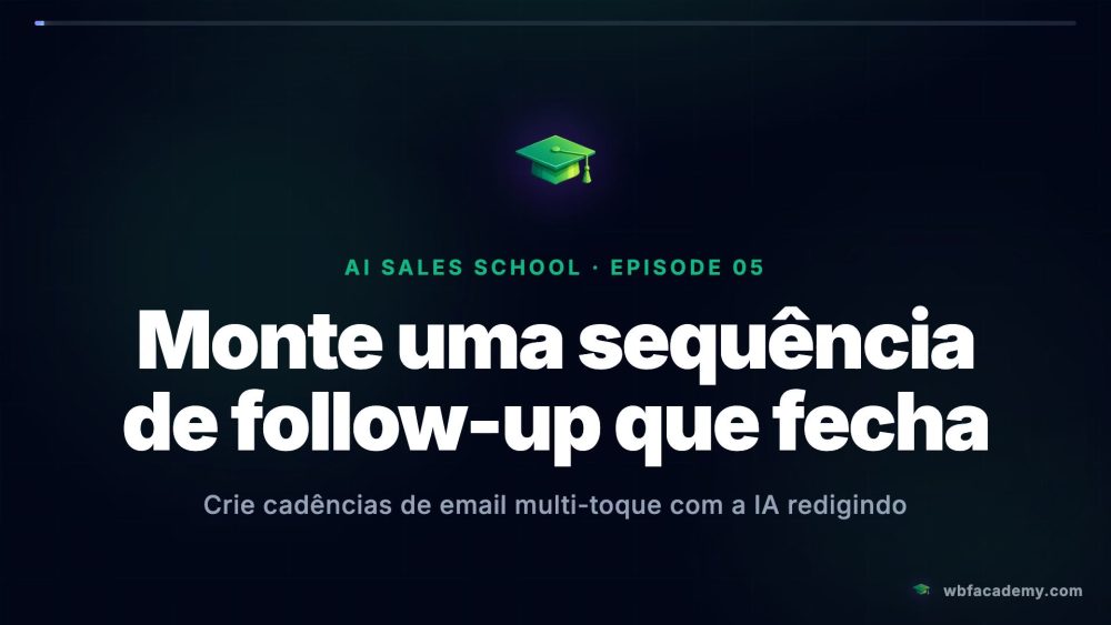 Monte uma sequência de follow-up que fecha