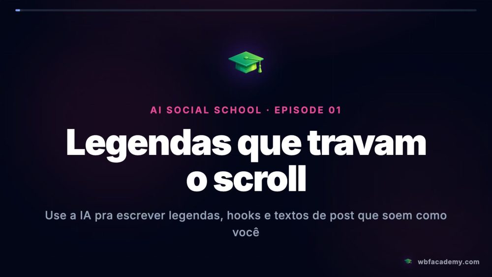 Legendas que travam o scroll