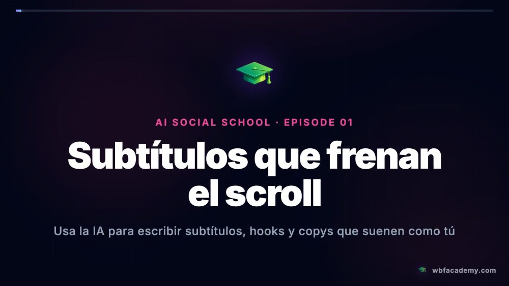 Subtítulos que frenan el scroll