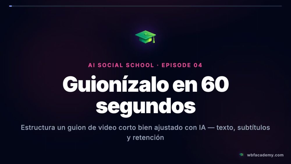 Guionízalo en 60 segundos