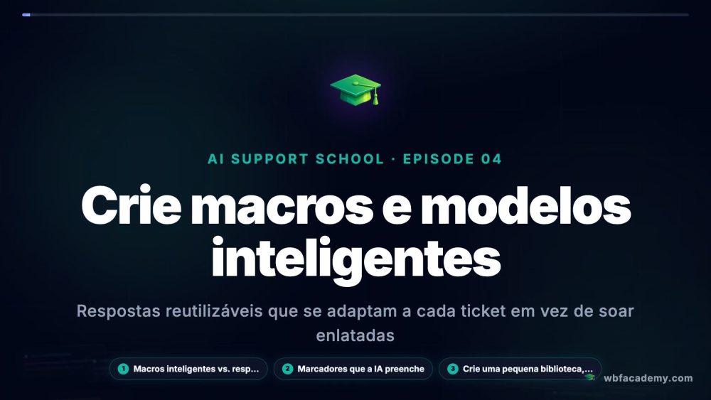 Crie macros e modelos inteligentes