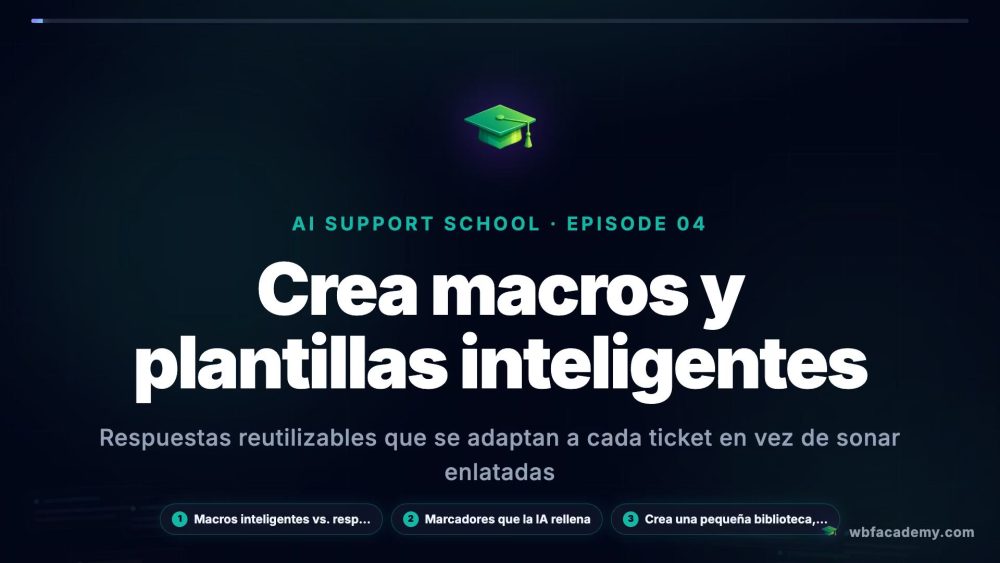 Crea macros y plantillas inteligentes