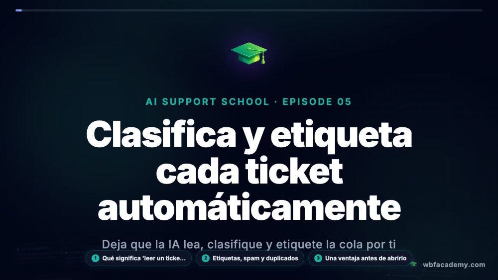 Clasifica y etiqueta cada ticket automáticamente