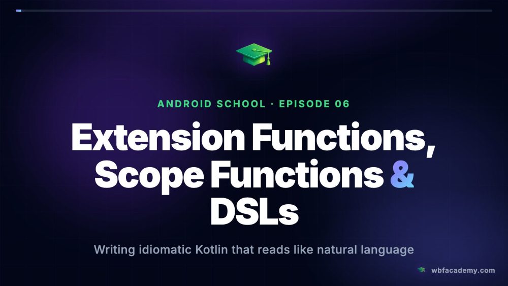 Extension Functions, Scope Functions & DSLs