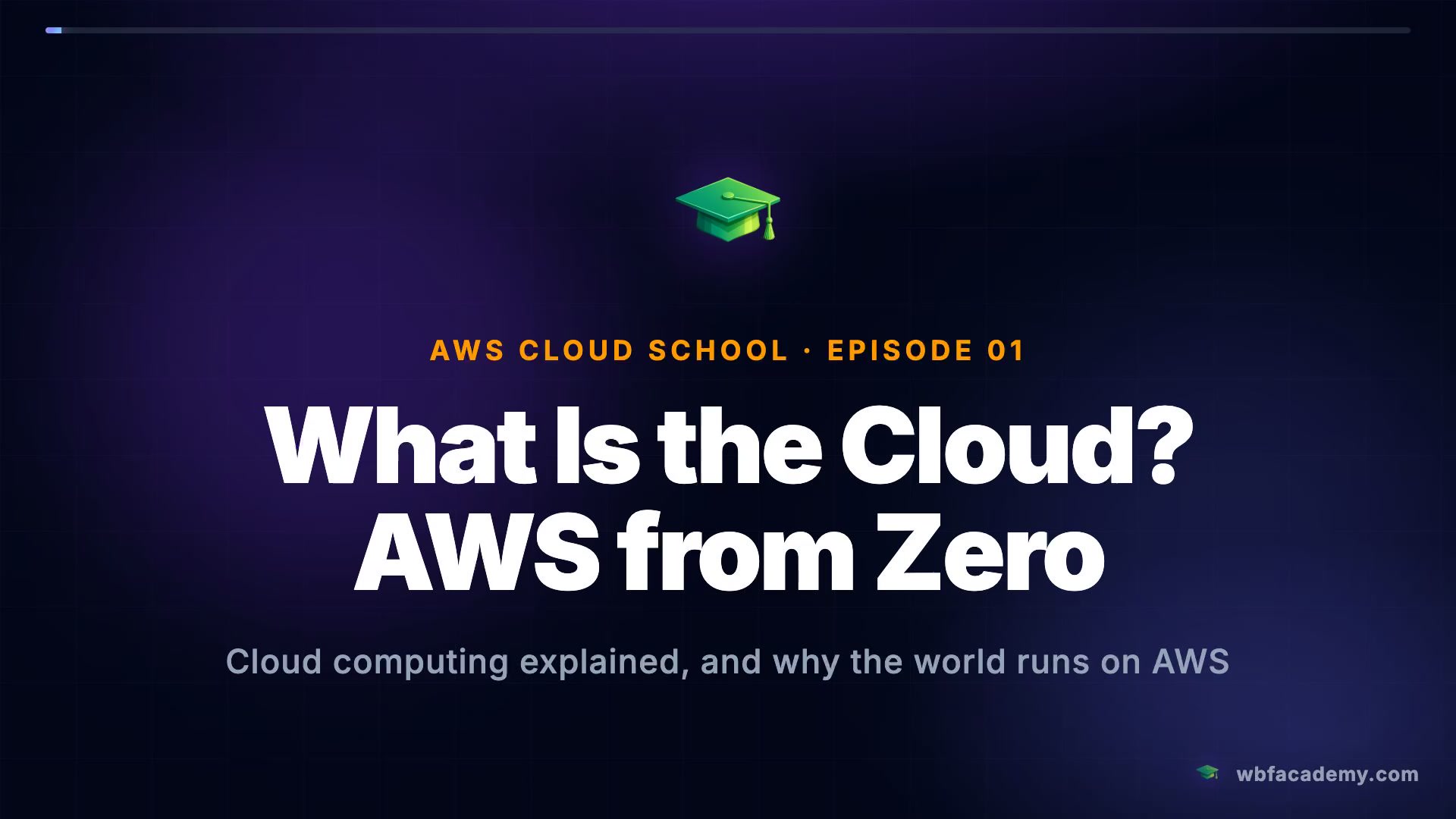 What Is the Cloud? AWS from Zero