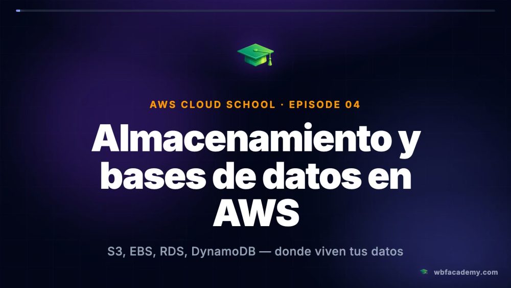Almacenamiento y bases de datos en AWS