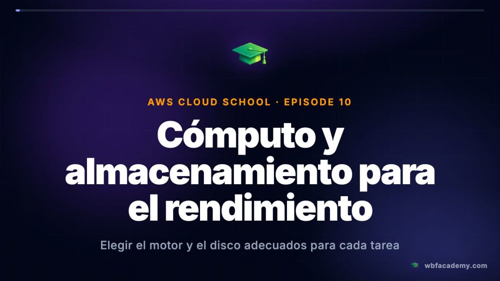 Cómputo y almacenamiento para el rendimiento