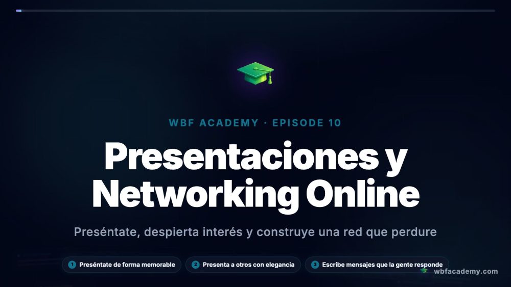 Presentaciones y Networking Online