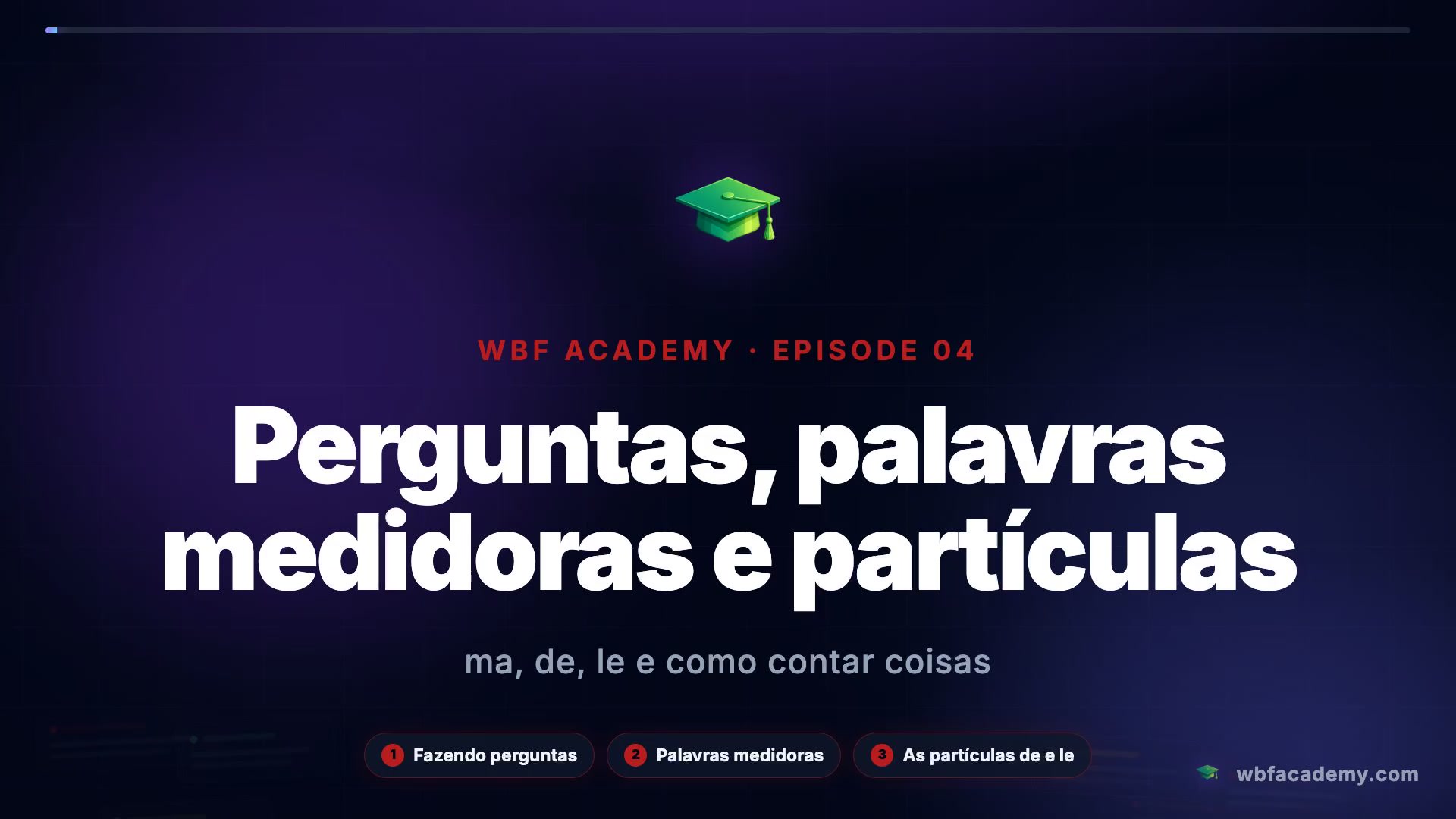 Perguntas, palavras medidoras e partículas