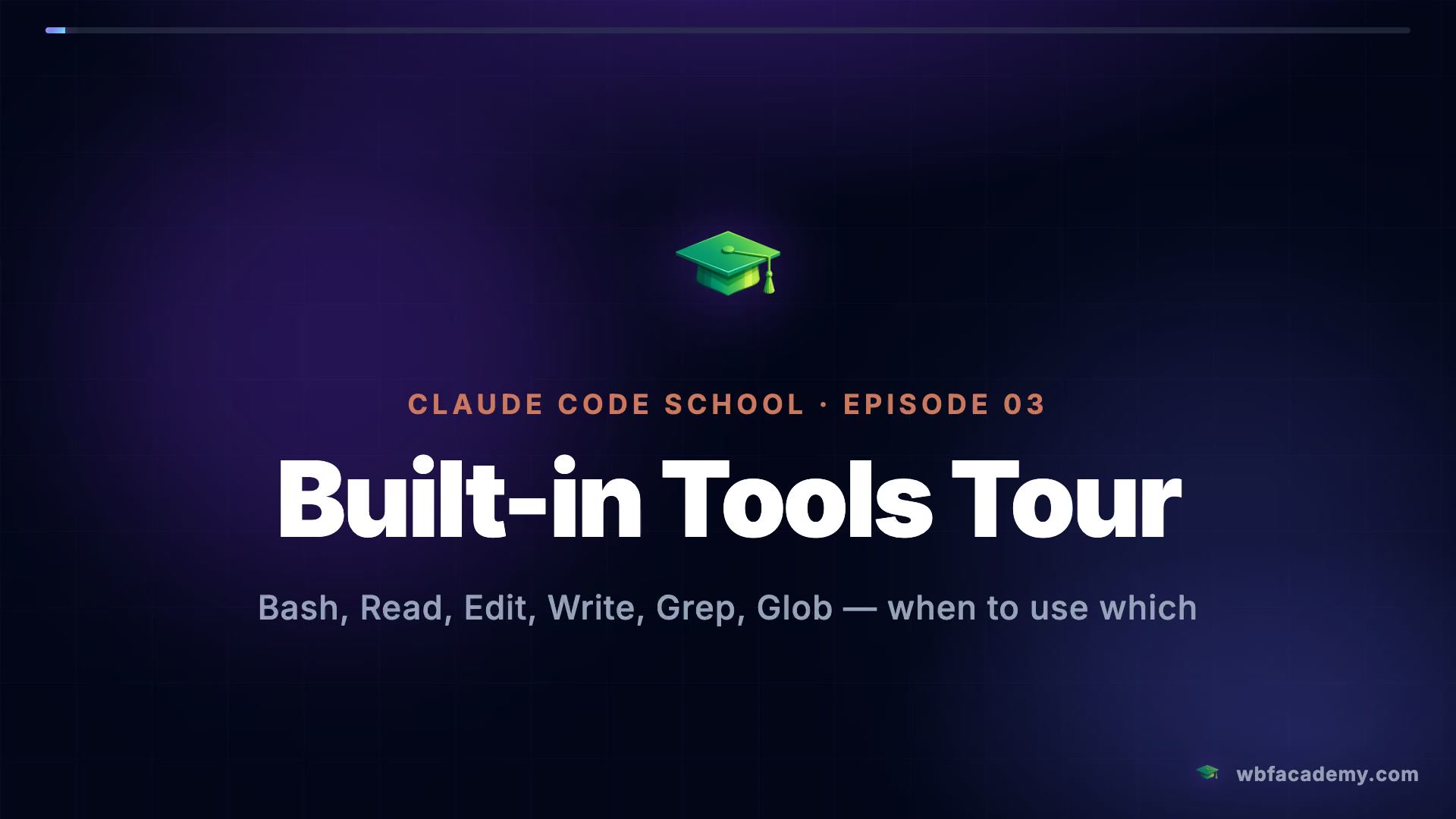 Built-in Tools Tour