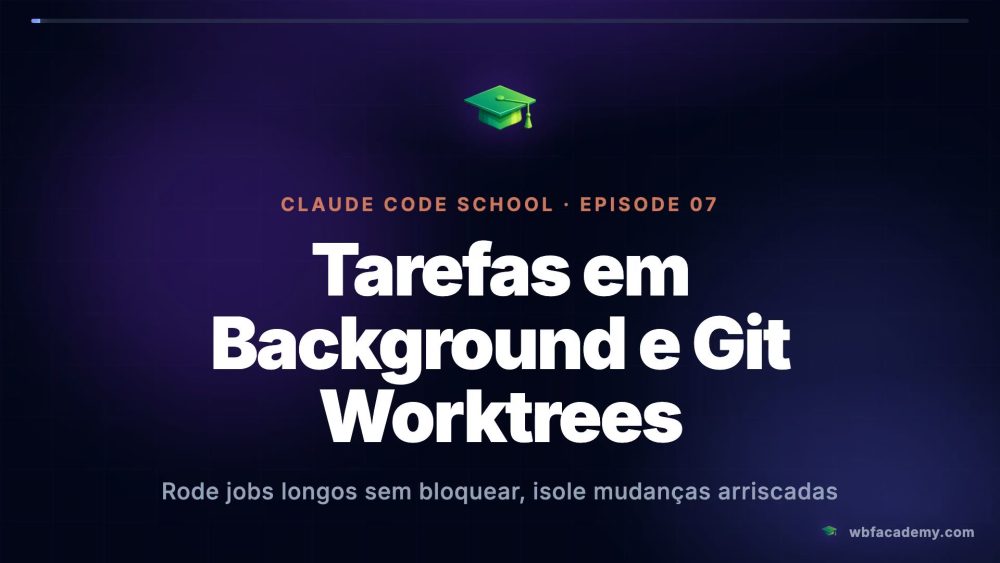 Tarefas em Background e Git Worktrees