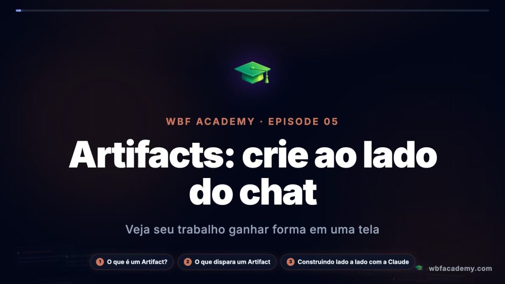 Artifacts: crie ao lado do chat