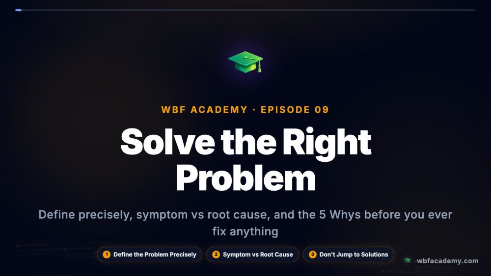 Solve the Right Problem