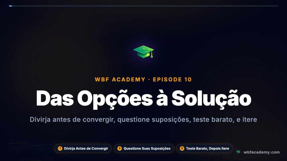 Das Opções à Solução