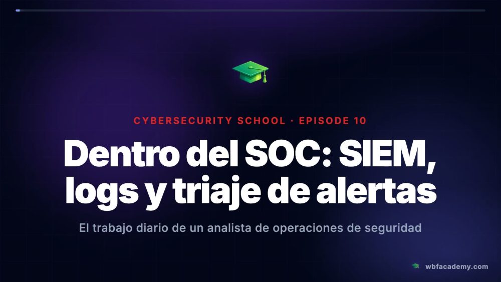 Dentro del SOC: SIEM, logs y triaje de alertas