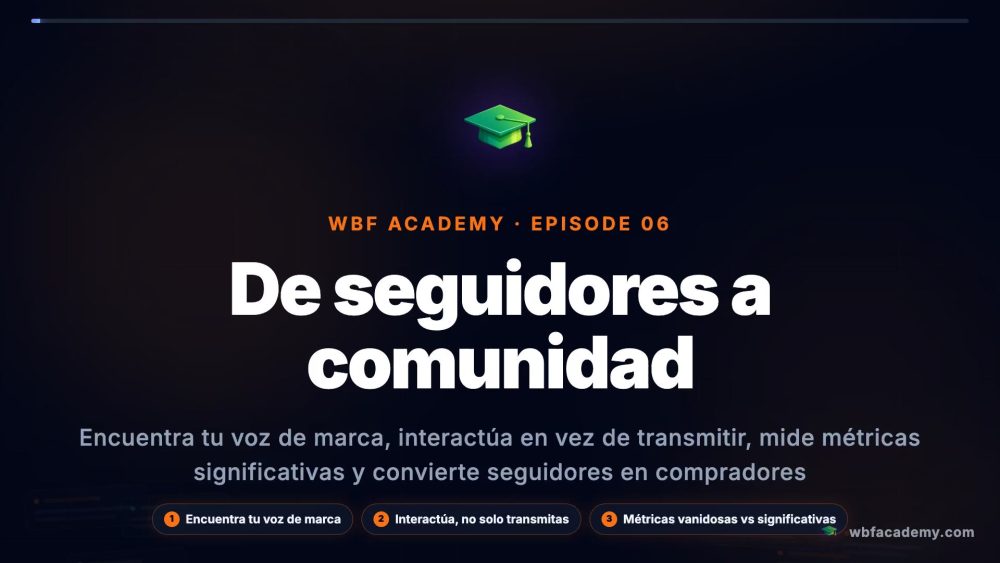 De seguidores a comunidad
