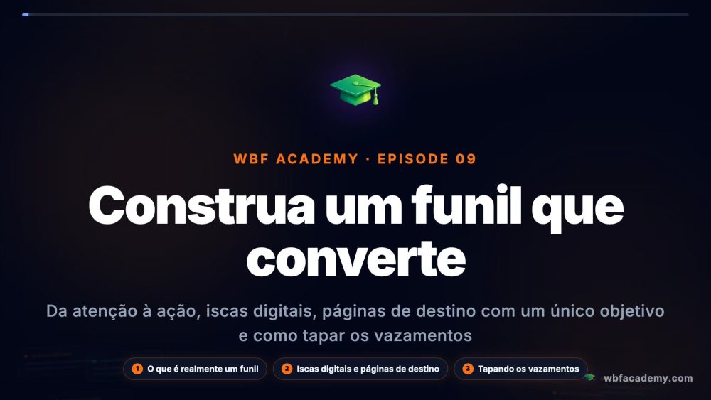Construa um funil que converte