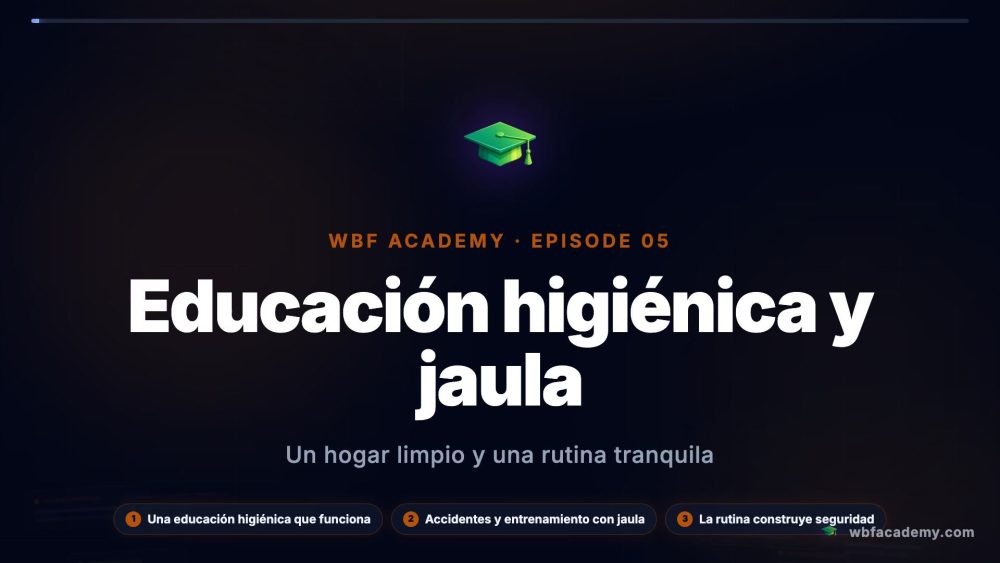 Educación higiénica y jaula