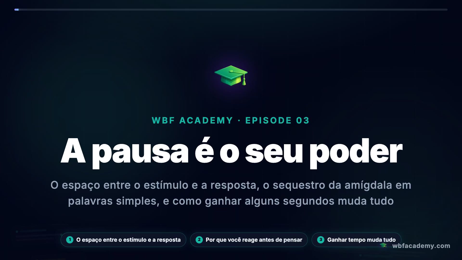 A pausa é o seu poder
