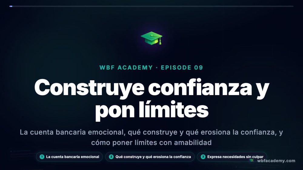 Construye confianza y pon límites