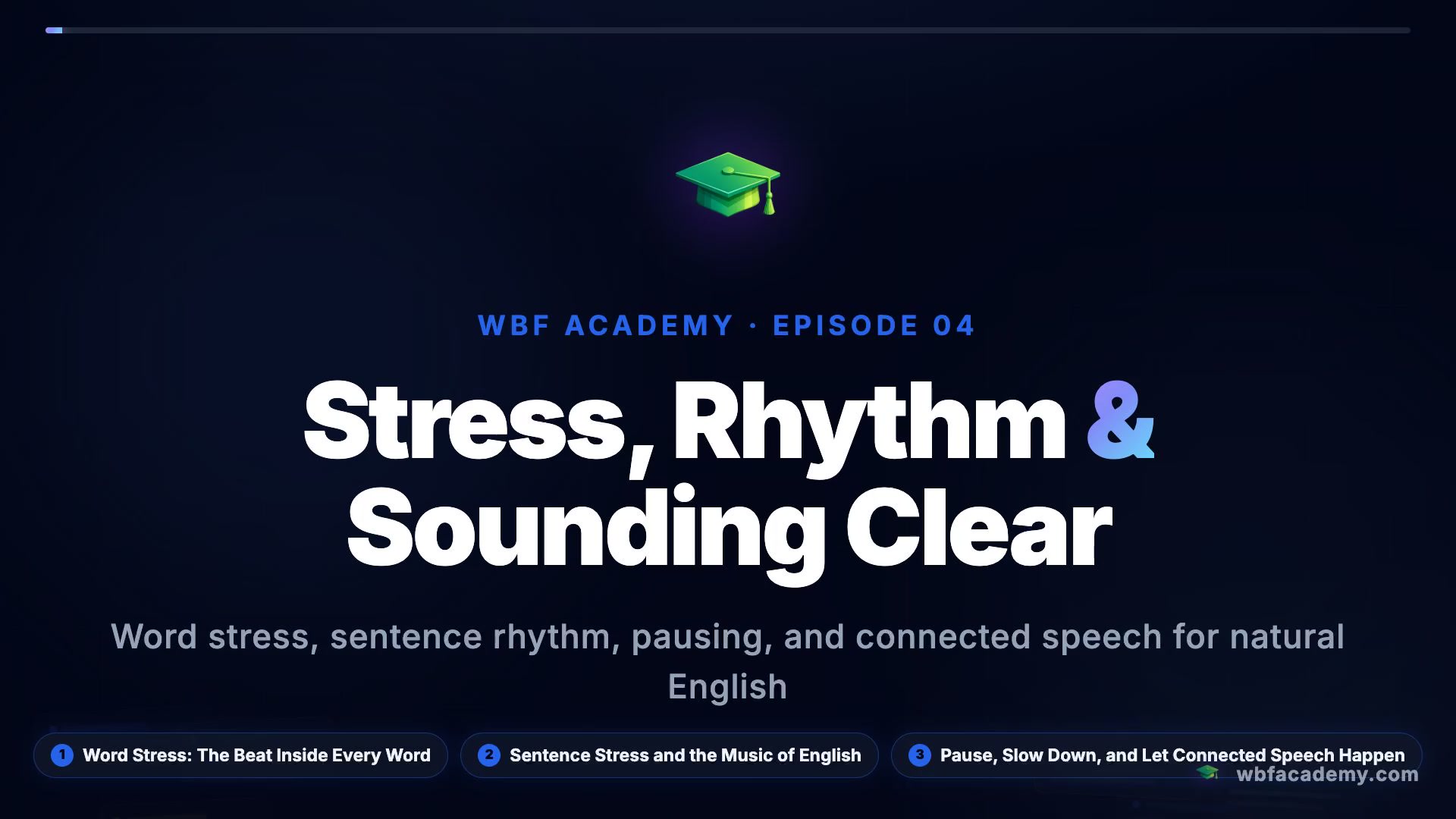 Stress, Rhythm & Sounding Clear