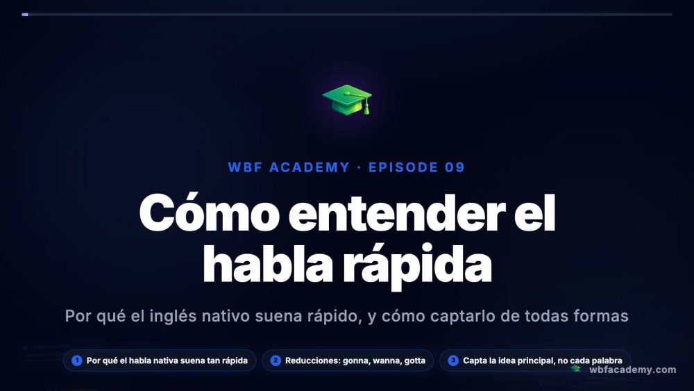Cómo entender el habla rápida