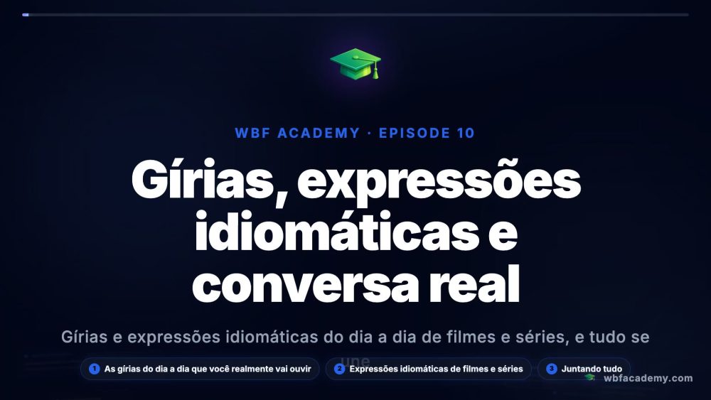 Gírias, expressões idiomáticas e conversa real