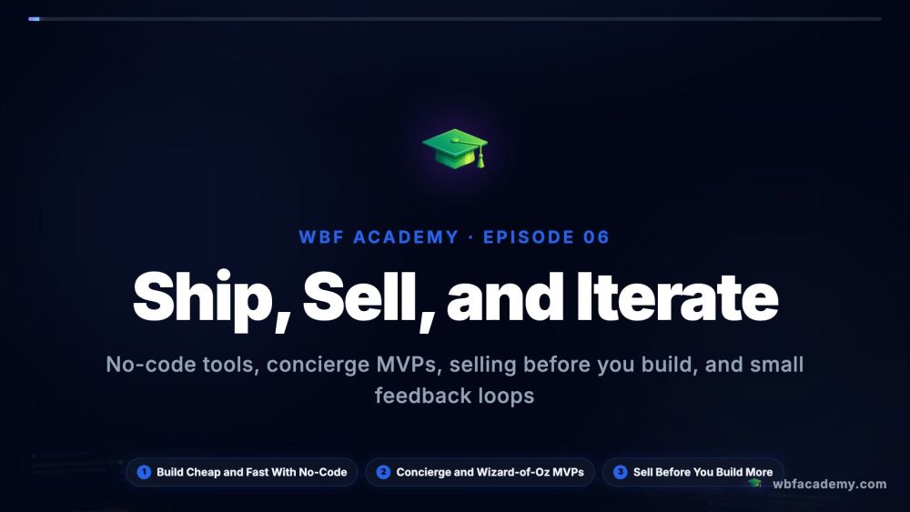 Ship, Sell, and Iterate