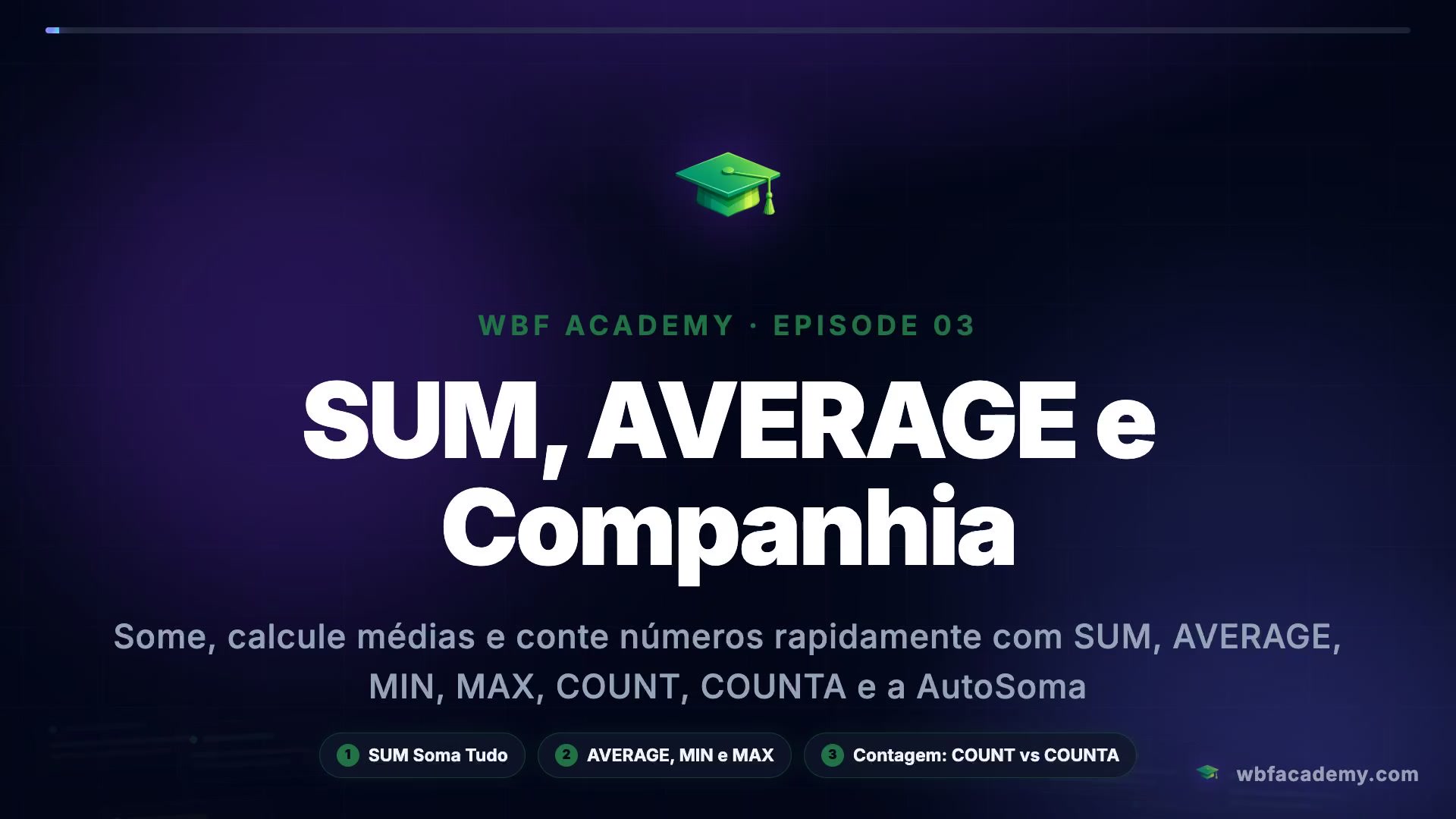 SUM, AVERAGE e Companhia