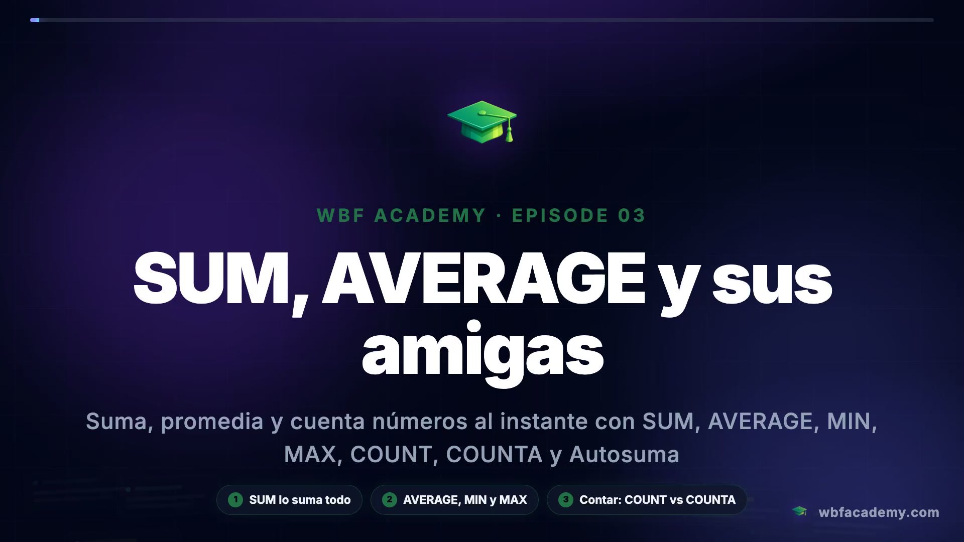 SUM, AVERAGE y sus amigas