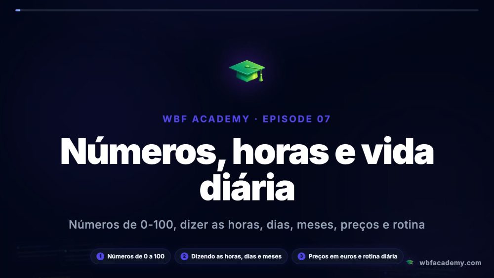Números, horas e vida diária