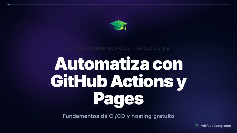 Automatiza con GitHub Actions y Pages